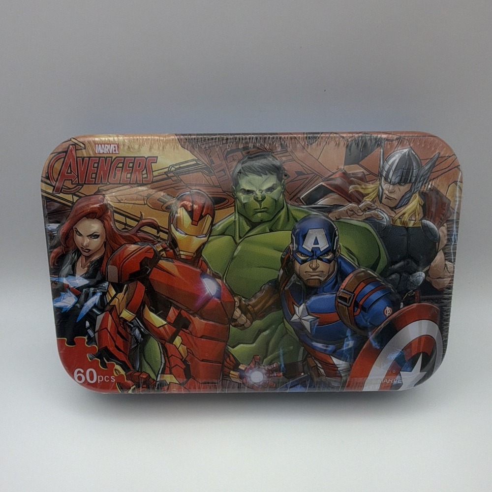Marvel Avengers 60 Piece Puzzle in Tin Case BRAND NEW Sealed-Neilden Disney
